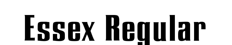 Essex Regular Font Download Free