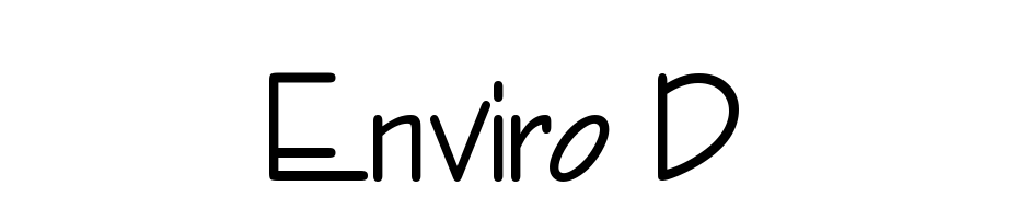 Enviro D Font Download Free