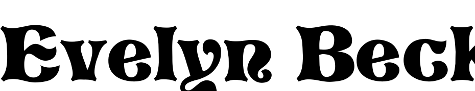 Evelyn Becker Font Download Free