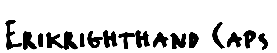 Erikrighthand Caps Font Download Free