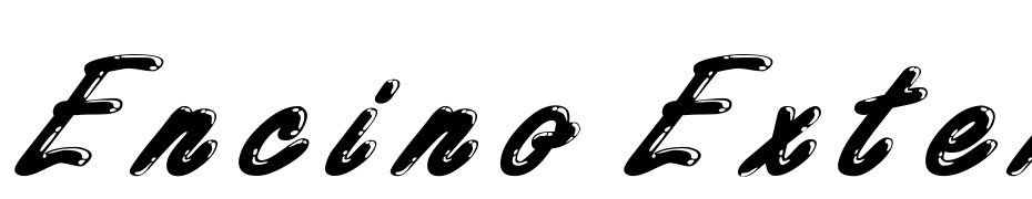 Encino Extended Italic Font Download Free