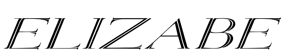 Elizabeth Ex Italic Font Download Free