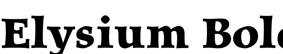 Elysium Bold Plain Font Download Free