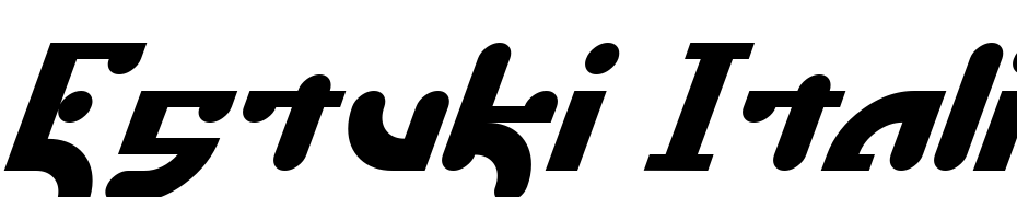 Estuki Italic Font Download Free