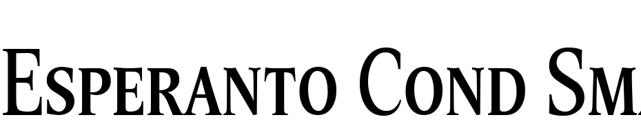 Esperanto Cond Small Caps Font Download Free
