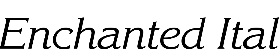 Enchanted Italic Font Download Free