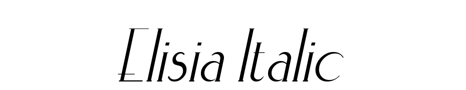 Elisia Italic Font Download Free