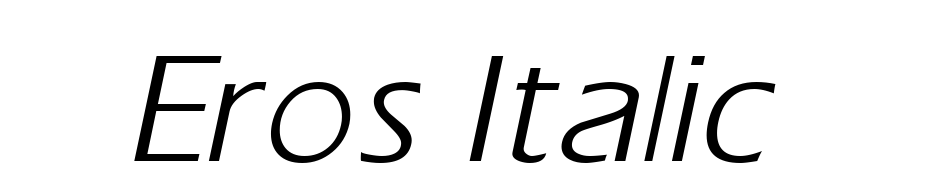 Eros Italic Font Download Free