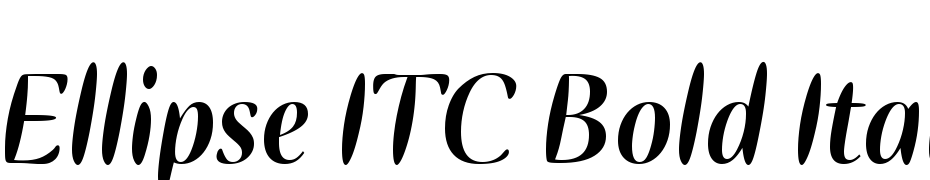 Ellipse ITC Bold Italic Font Download Free