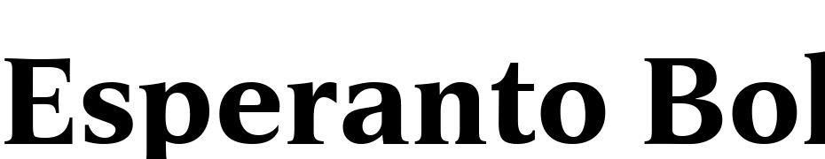 Esperanto Bold Font Download Free