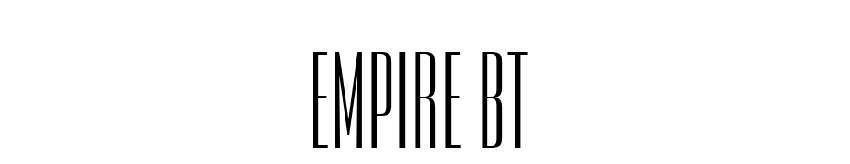 Empire BT Font Download Free