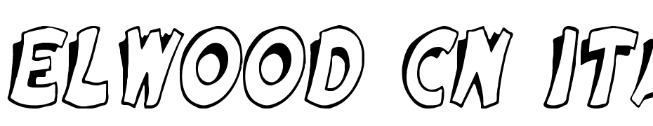 Elwood Cn Italic Font Download Free