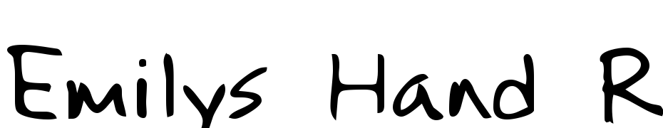 Emilys Hand Regular Font Download Free