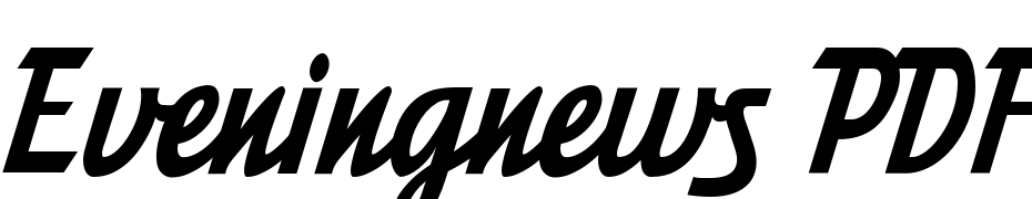 Eveningnews PDF Yazı tipi ücretsiz indir