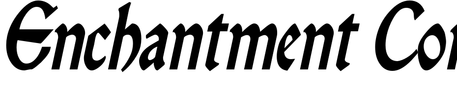 Enchantment Condensed Italic Font Download Free