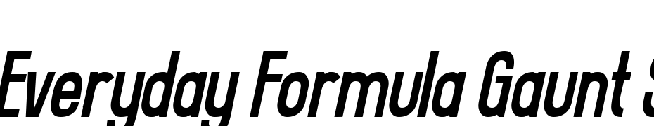 Everyday Formula Gaunt Sway Font Download Free