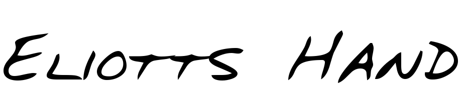 Eliotts Hand Regular cкачати шрифт безкоштовно