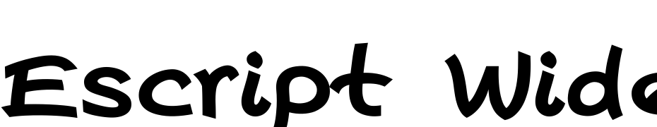 Escript Wide LT Bold Font Download Free