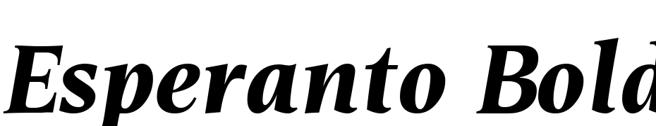 Esperanto Bold Italic Font Download Free