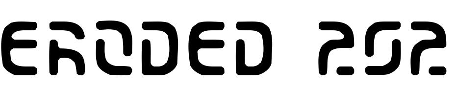 Eroded 2020 Font Download Free