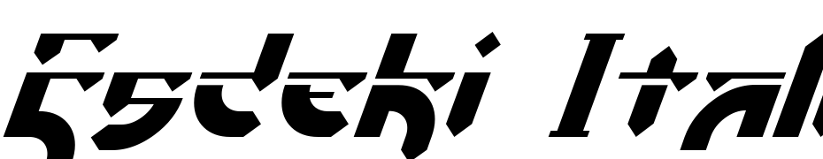 Esdeki Italic Font Download Free