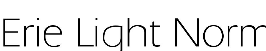 Erie_Light Normal Font Download Free