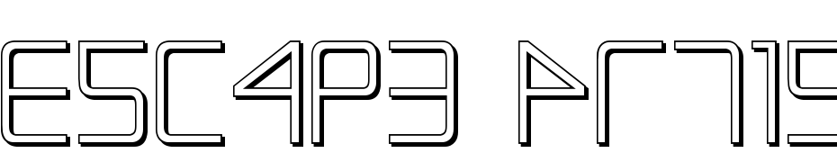 Escape Artist Shadow Font Download Free