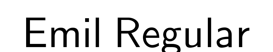 Emil Regular Font Download Free