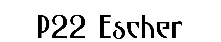 P22 Escher Font Download Free