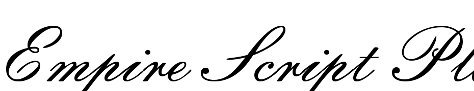 Empire Script Plain Font Download Free