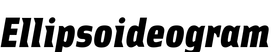 Ellipsoideogram Font Download Free