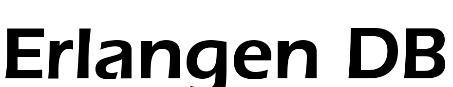 Erlangen DB Bold Font Download Free