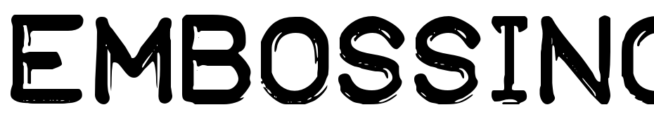 Embossing Tape 1 (BRK) Font Download Free