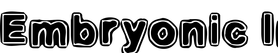 Embryonic Inside Font Download Free