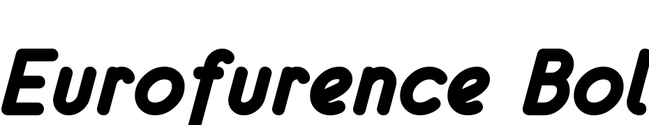 Eurofurence Bolditalic Font Download Free