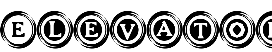 Elevator Buttons Two Font Download Free