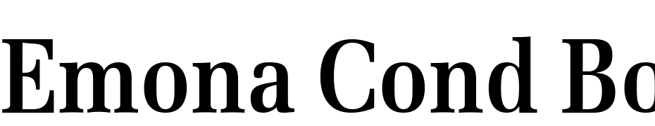 Emona Cond Bold Font Download Free