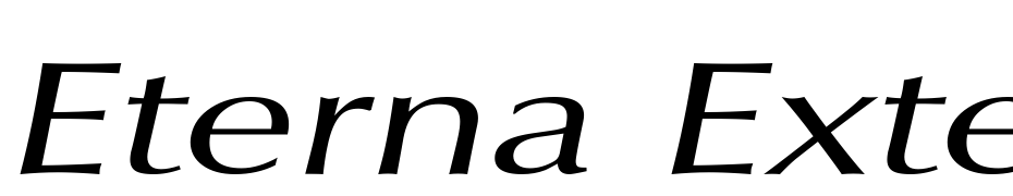 Eterna Extended Oblique Font Download Free