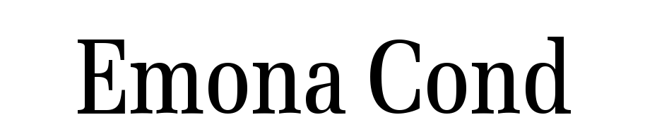 Emona Cond Font Download Free
