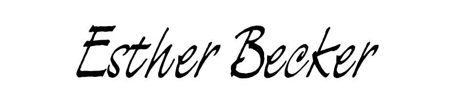 Esther Becker Font Download Free