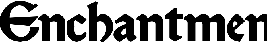 Enchantment Black Font Download Free