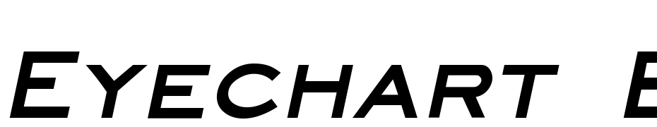 Eyechart Bold Italic Font Download Free