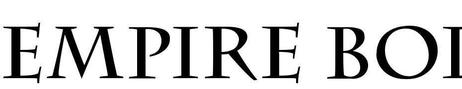 Empire Bold Font Download Free