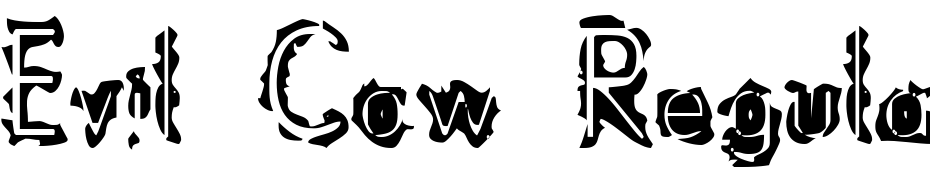 Evil Cow Regular Font Download Free