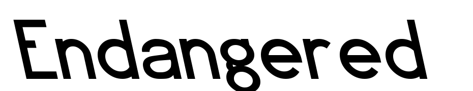 Endangered Font Download Free