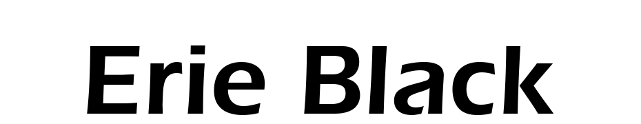 Erie Black Font Download Free