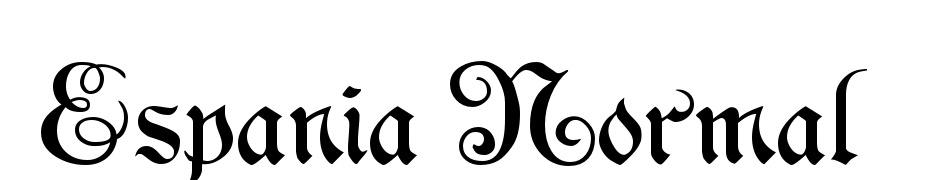 Espania Normal Font Download Free