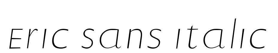Eric Sans Italic Font Download Free