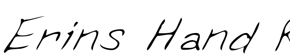 Erins Hand Regular Font Download Free