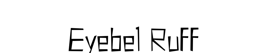 Eyebel Ruff Font Download Free